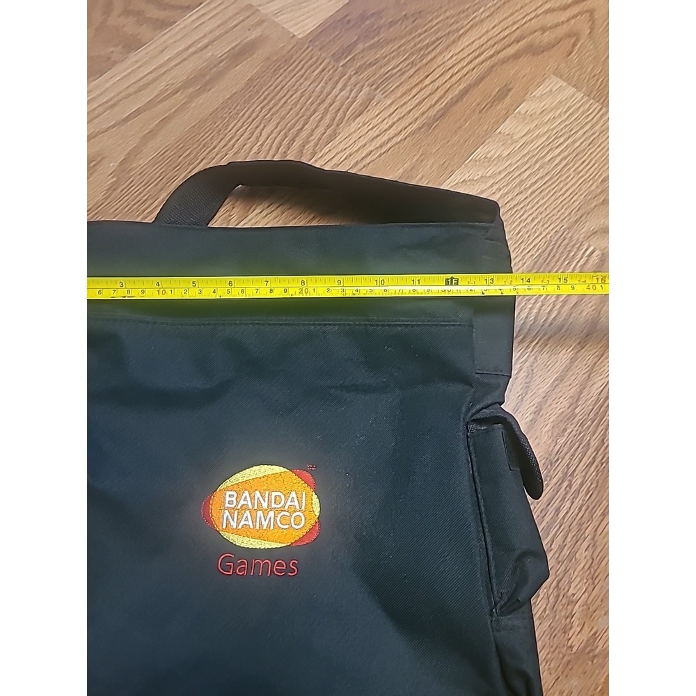 Rare Vintage Bandai Namco Games Messenger Bag Tote Black - Picture 7 of 8